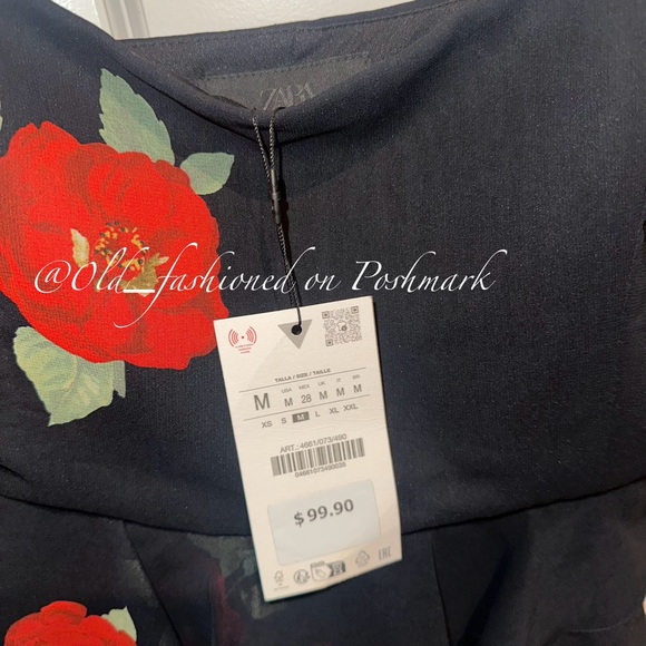 Price Firm - ZARA Bloggers Fav Floral Print Ruffled Top - Picture 15 of 15